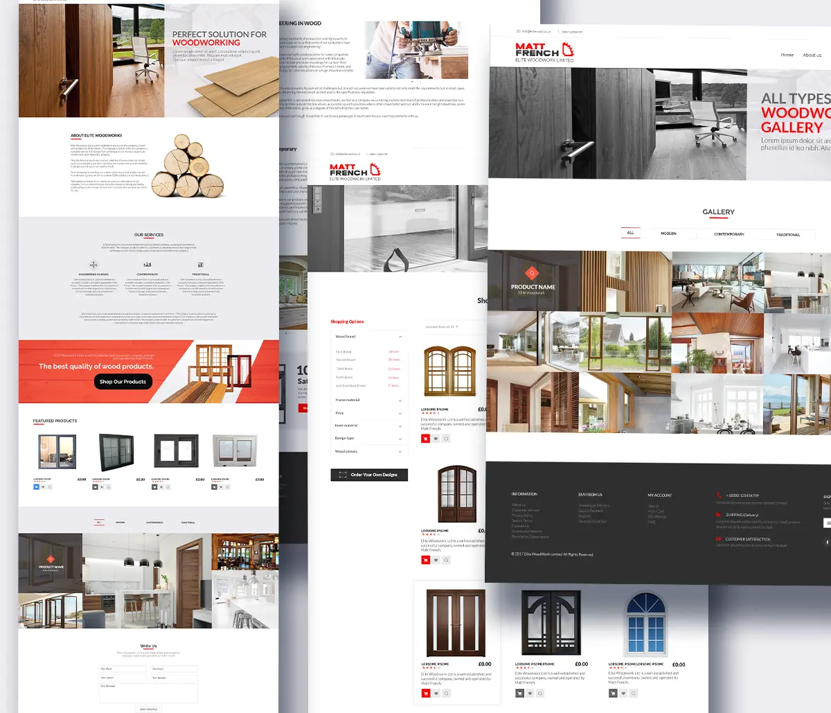 Elite Wood website